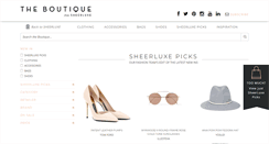 Desktop Screenshot of boutique.sheerluxe.com