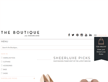 Tablet Screenshot of boutique.sheerluxe.com